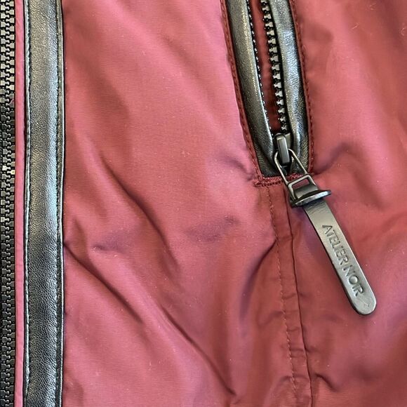 Rudsak Atelier Noir Winter Down Jacket Coat Leather *READ* - Women’s Large - Picture 7 of 16